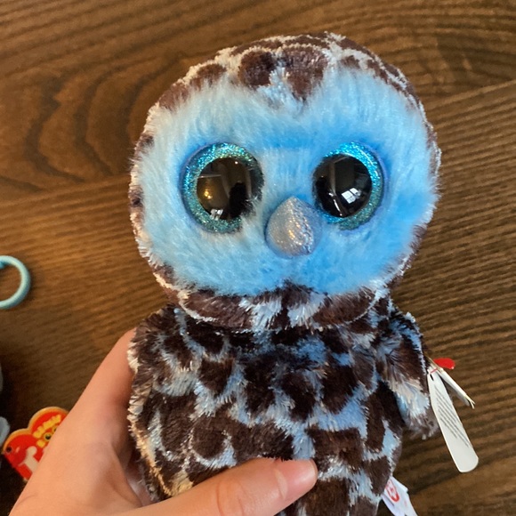 Ty owl stuffed animals - mom and baby🦉💜💙 - Picture 6 of 10